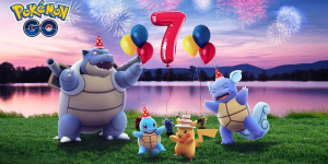 《Pokémon GO》7 周年纪念活动「派对帽卡咪龟／派对帽水箭龟」首度登场